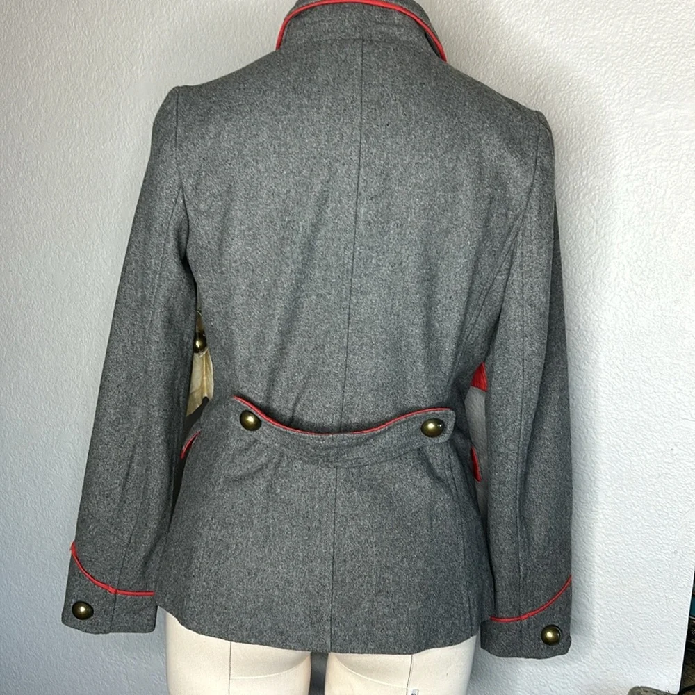 Aratta Silent Journey double breasted wool pea coat - Picture 6 of 9